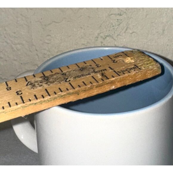 Personalized Ceramic Mug "John" By Papel Poetry By Marci G. 12 Oz White & Blue G - Picture 4 of 5